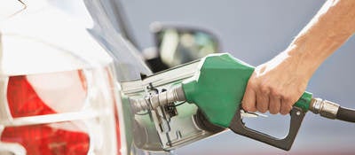 Filling a car with gas